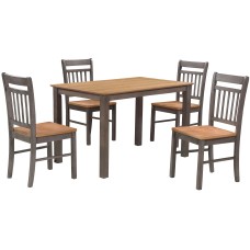 Chester Grey and Oak Two Tone Dining Set 